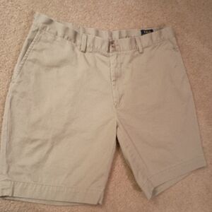 Polo Ralph Lauren Classic Fit 9" Mens Khaki Shorts Cotton Preppy Size 38